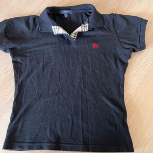 Burberry black polo